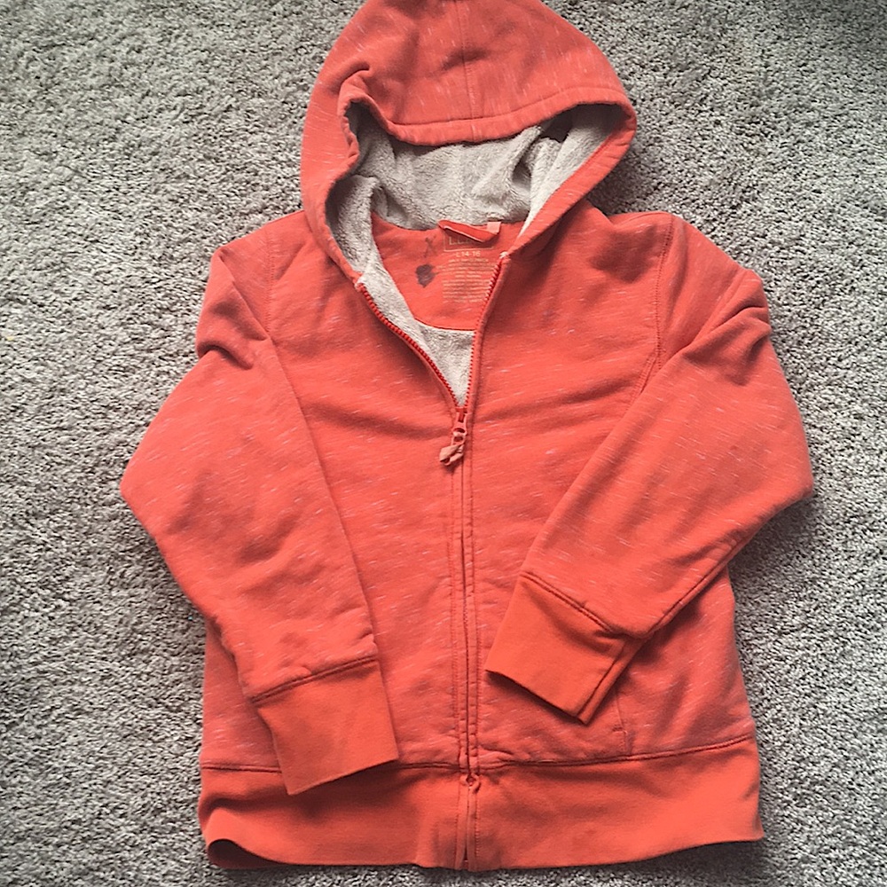 LL Bean Girls Sherpa Hoodie